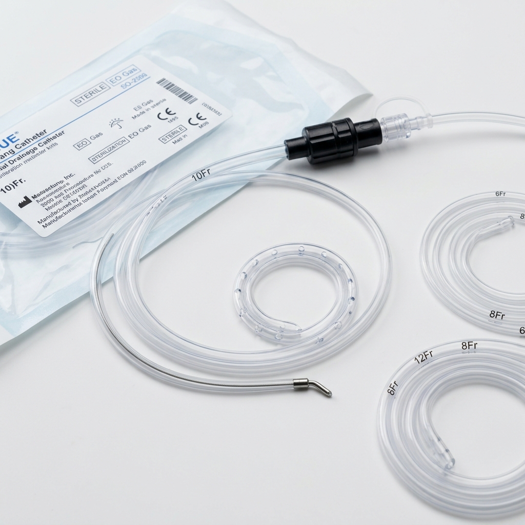 Catéter Multiperforado Tipo Pigtail ('Cola de Cochino')