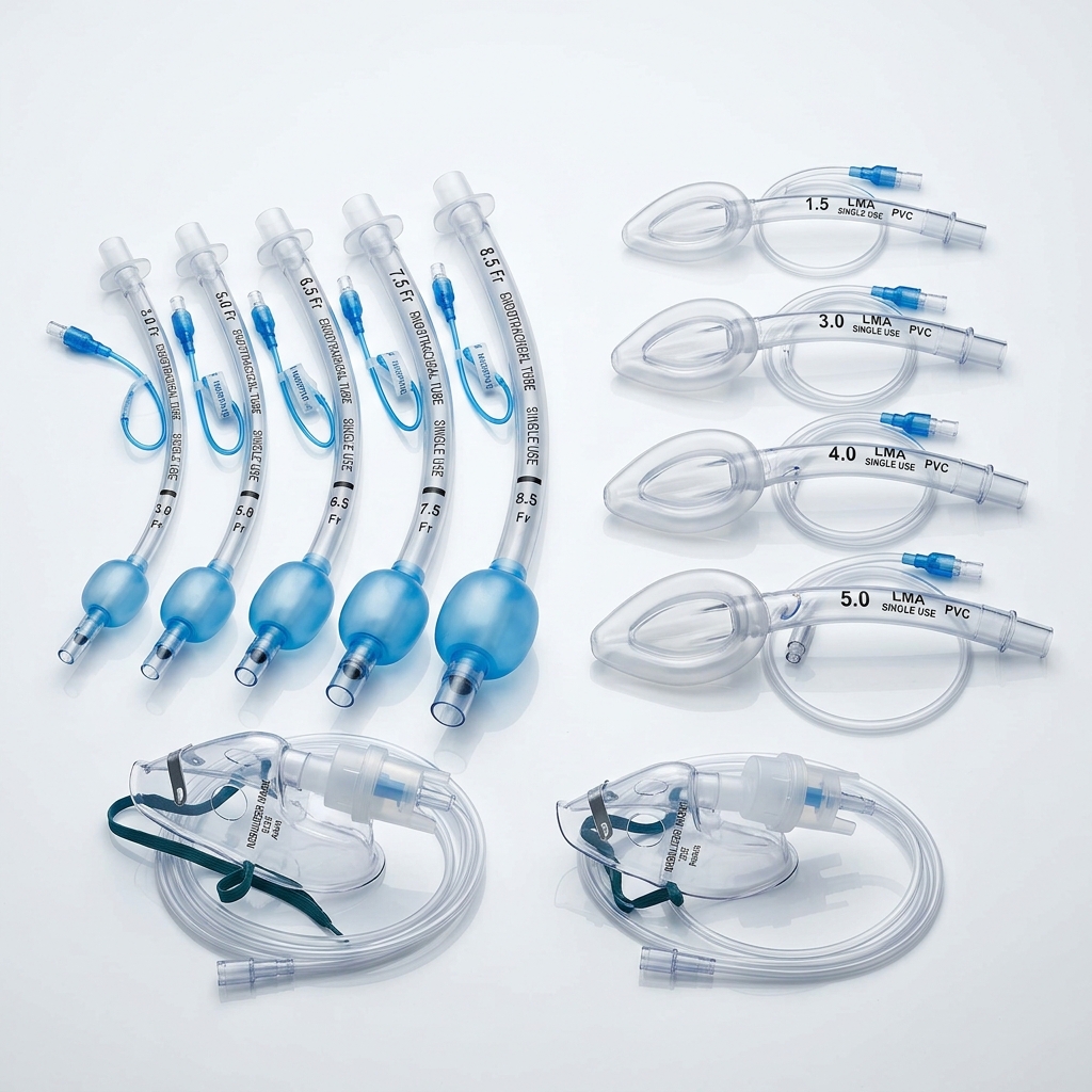 Dispositivos de Manejo de Vía Aérea (Tubos Endotraqueales y Máscaras)